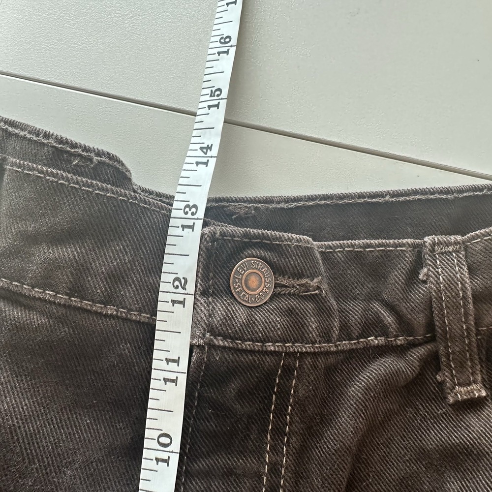 Levi's‎ 546 Vintage 90s USA Made Mens Jeans 38x30  Brown Denim Y2K Skater Grunge - Picture 12 of 14
